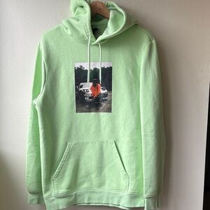 H&M Unisex Lil Yachty Lime Green Hoodie Size Small